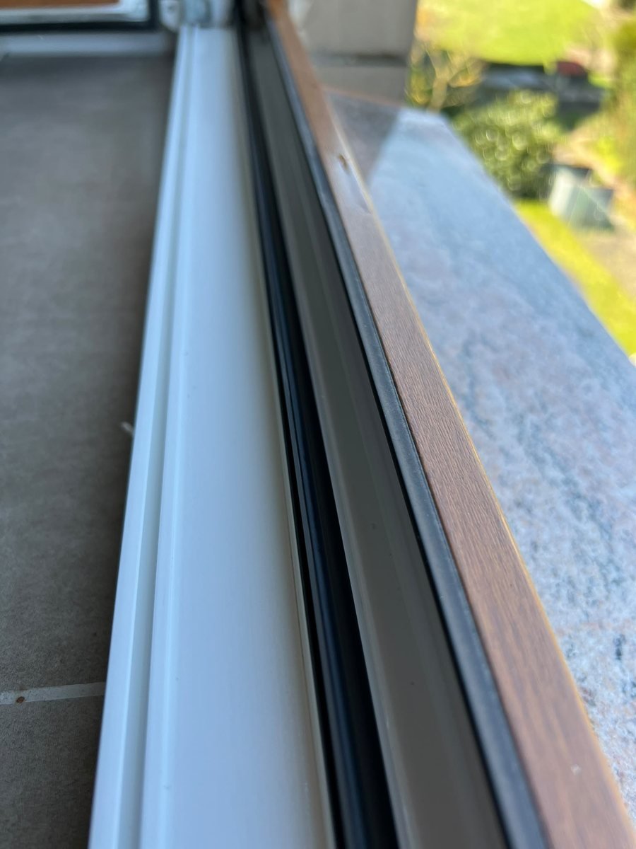 Fensterfalz bis in die Ecken – nachher