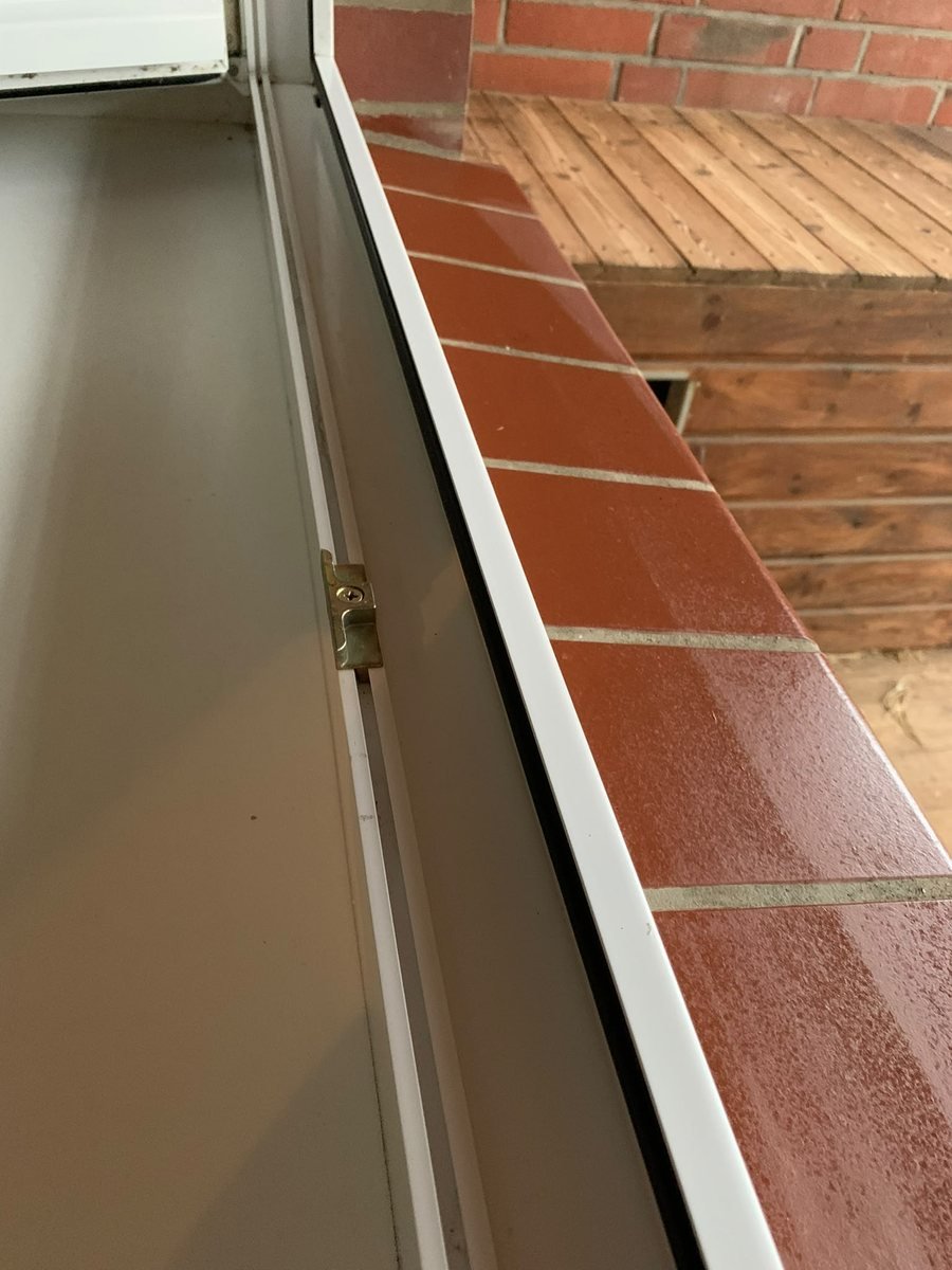 Schiene der Terrassentür – nachher