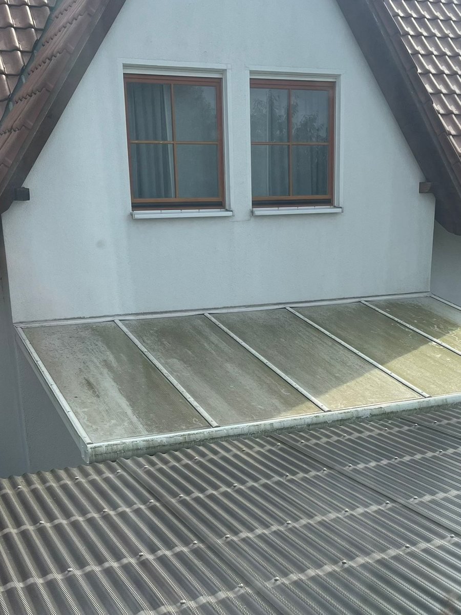 Terrassendach am Einfamilienhaus – vorher